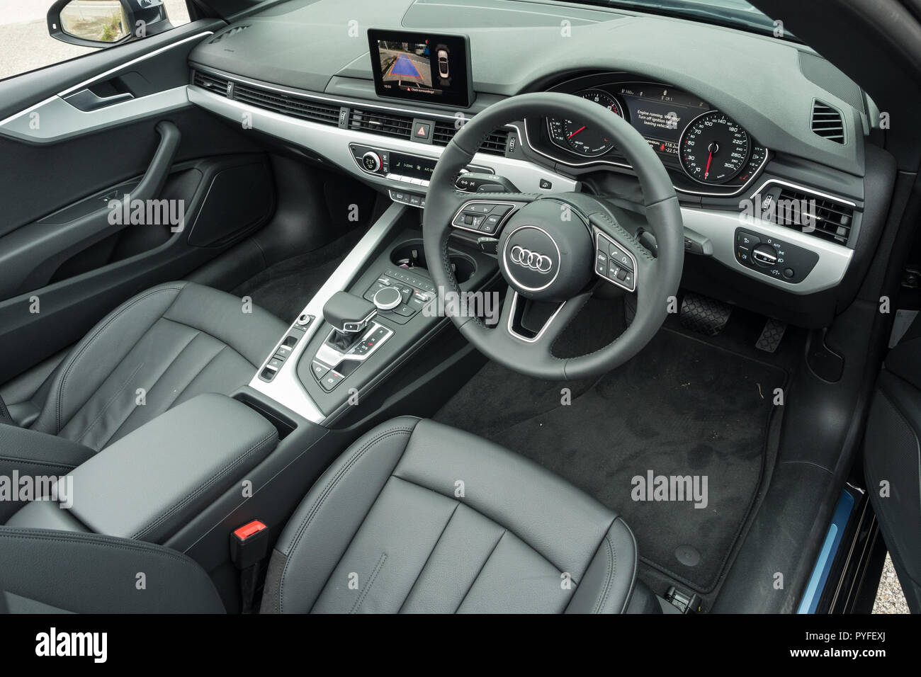 Hong Kong, China April 20, 2018 : Audi A5 Coupe 2018 Interior April 20 2018  in Hong Kong Stock Photo - Alamy