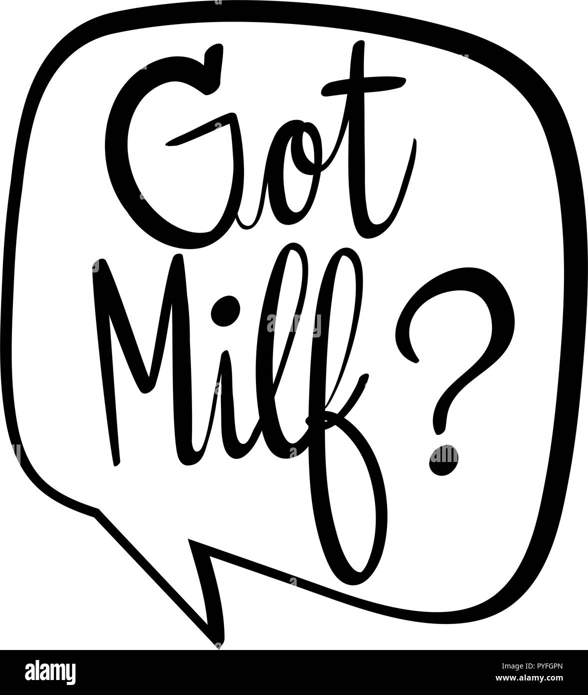 English phrase for got milk illustration Stock Vector Image & Art Alamy