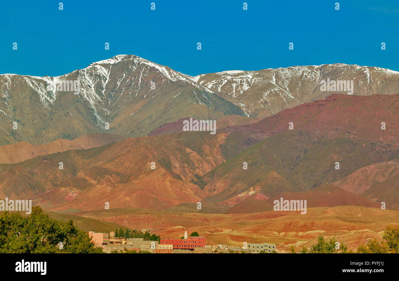 Morocco The Snow Capped Atlas Mountains And Colours Of The - 