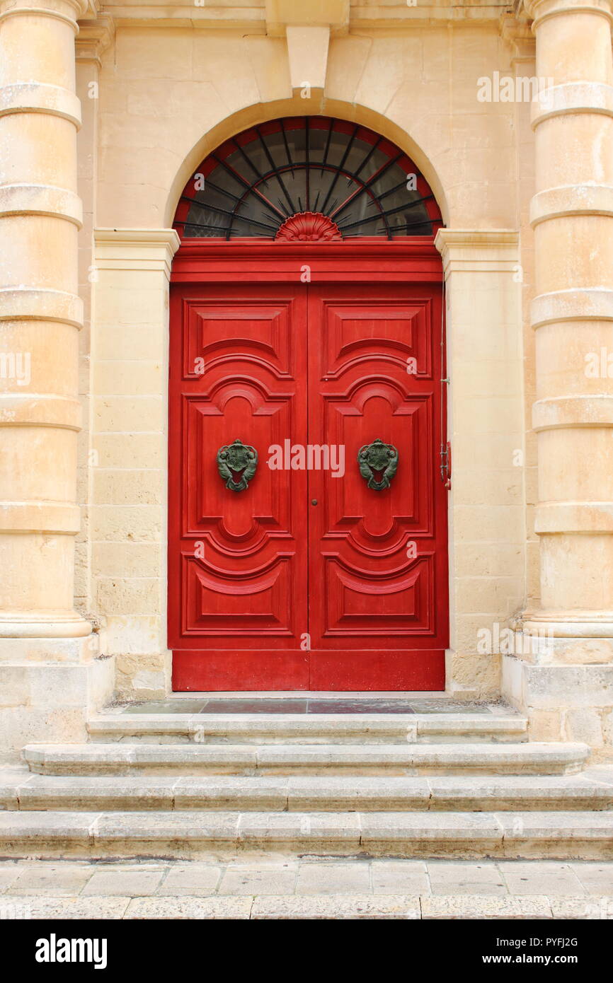 Colourful front door in Malta Stock Photo Alamy