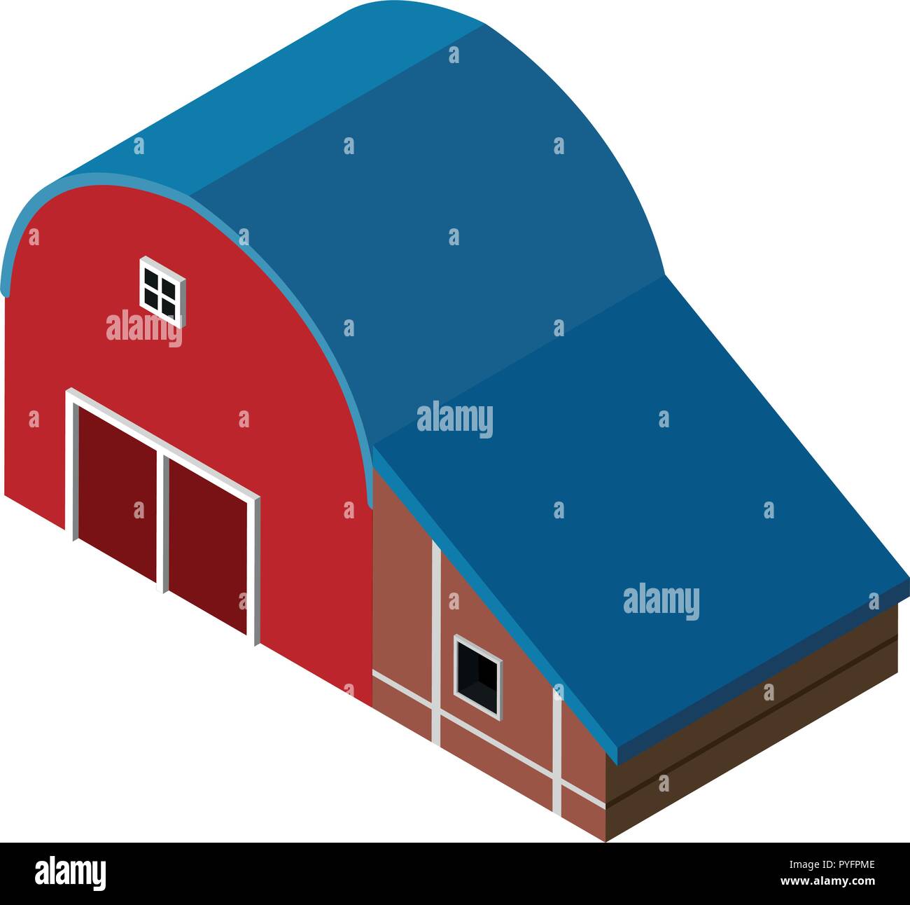 3D design for red barn illustration Stock Vector Image & Art - Alamy