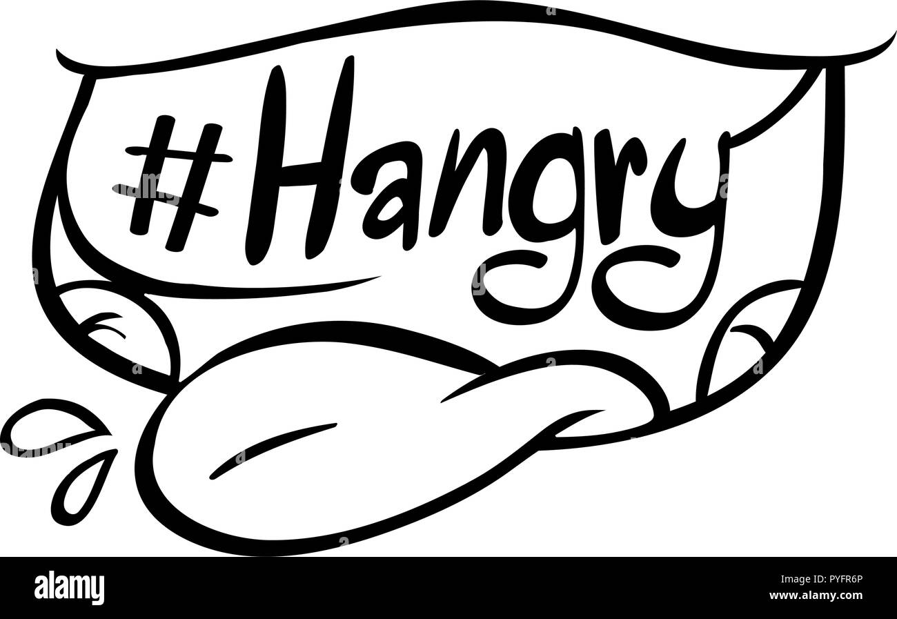 Word expression for hangry illustration Stock Vector Image & Art Alamy