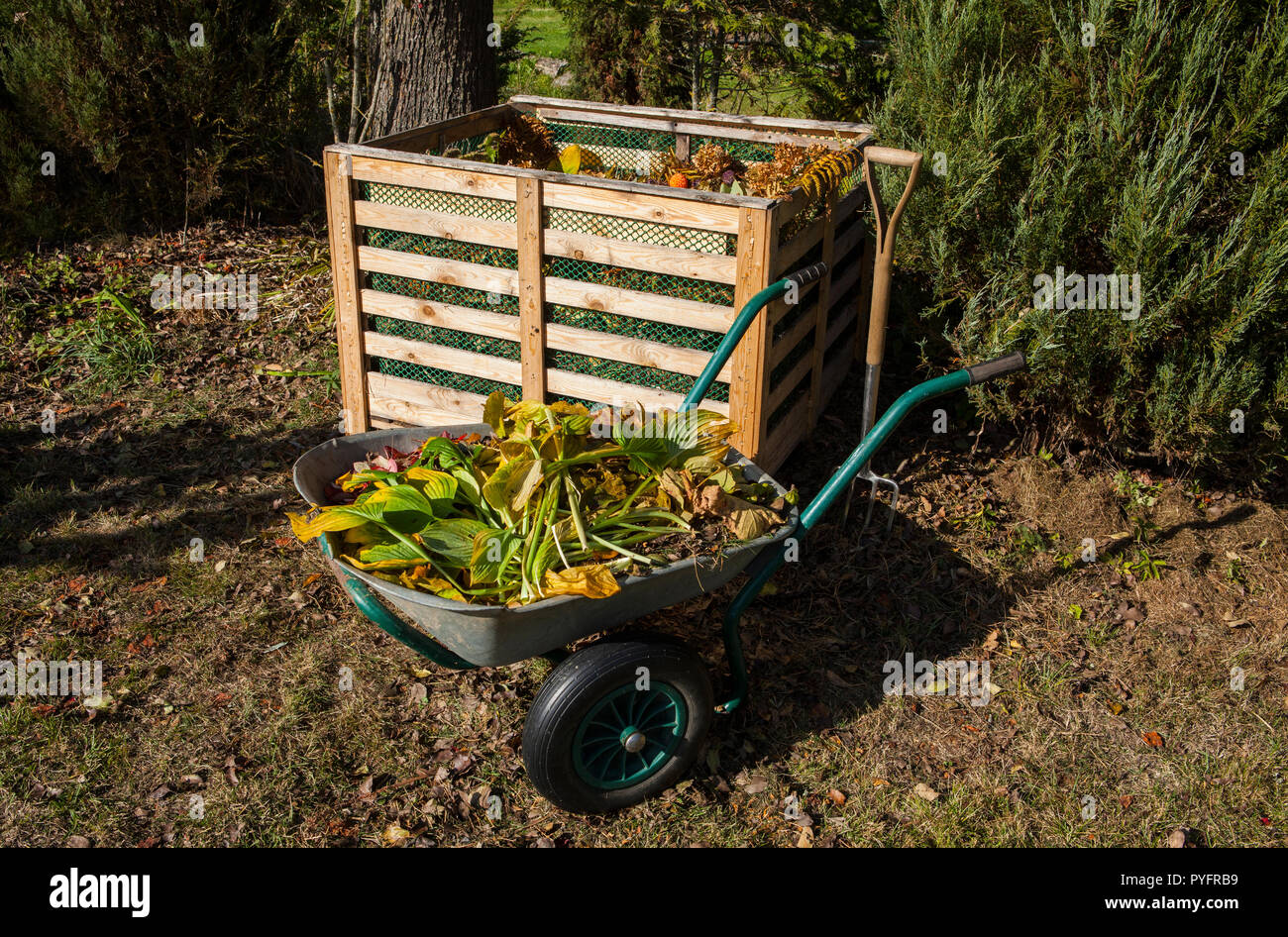 Plant waste for compost heap hi-res stock photography and images - Alamy
