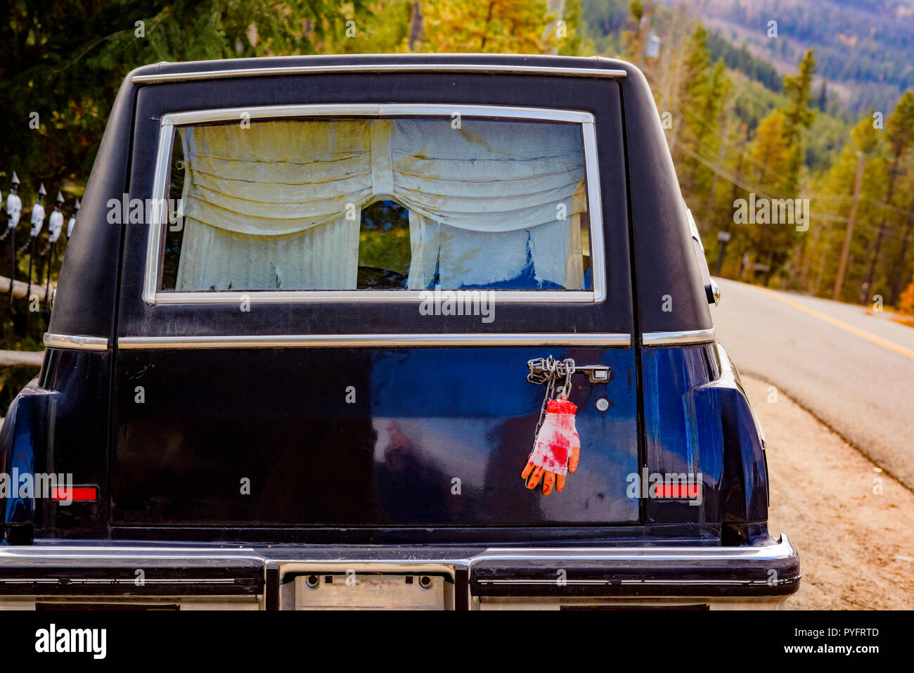 Hearse, Halloween Stock Photo Alamy