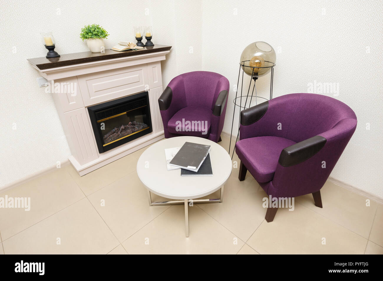 Chair Chairs Fireplace Stock Photos & Chair Chairs ...