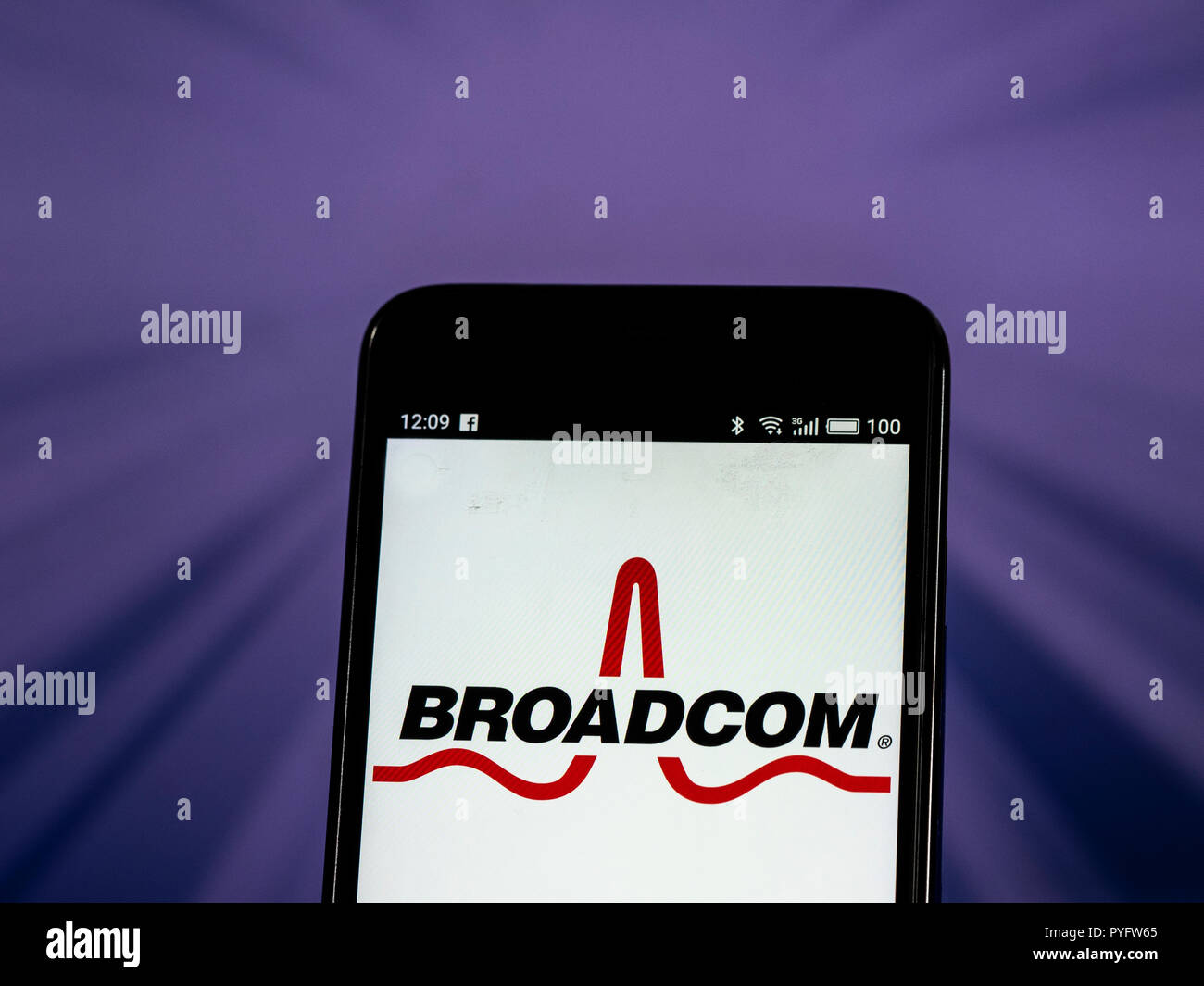 Inc Semiconductor company logo seen displayed on smart phone