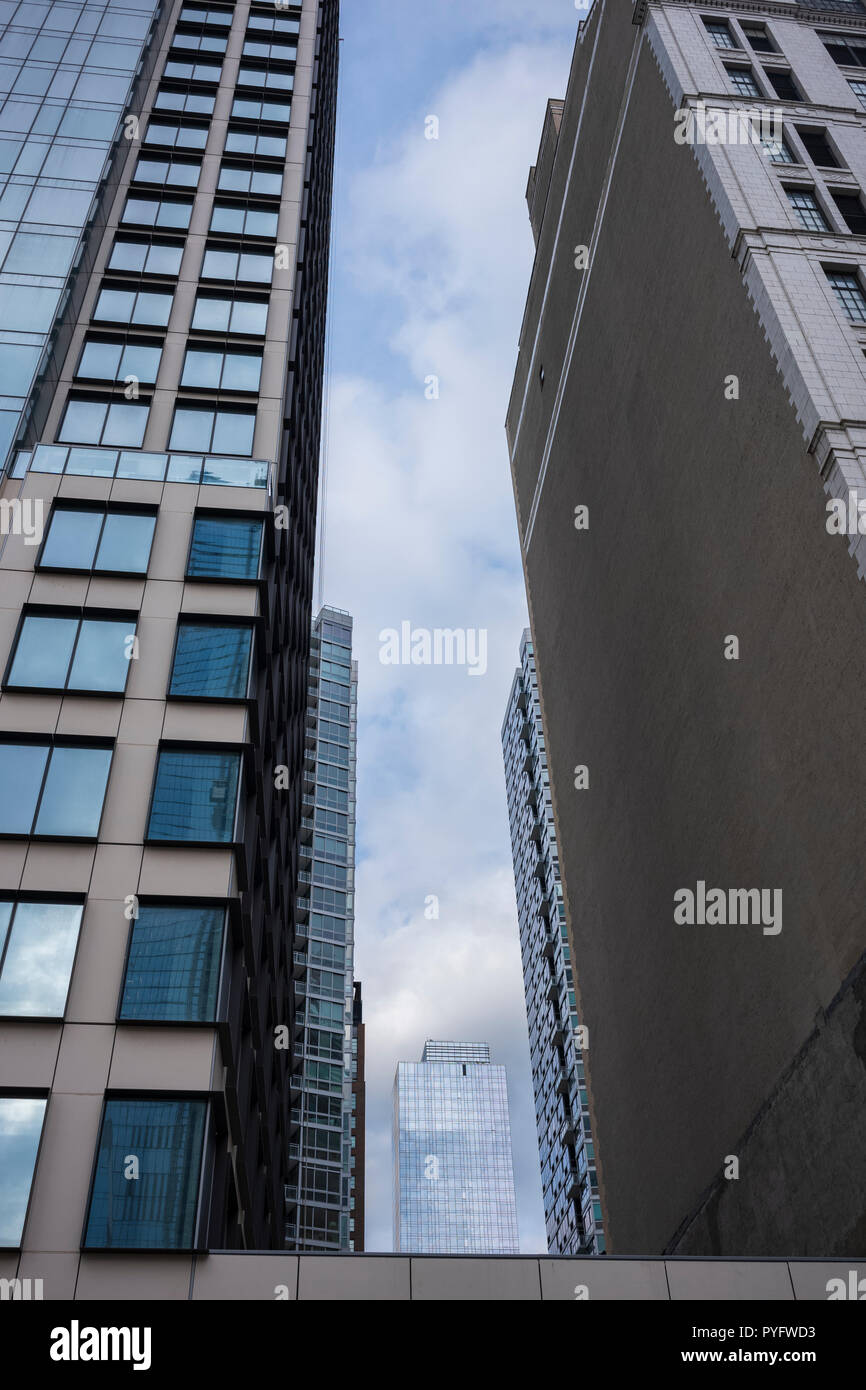High-rise apartment buildings in the Hell's Kitchen neighborhood ...