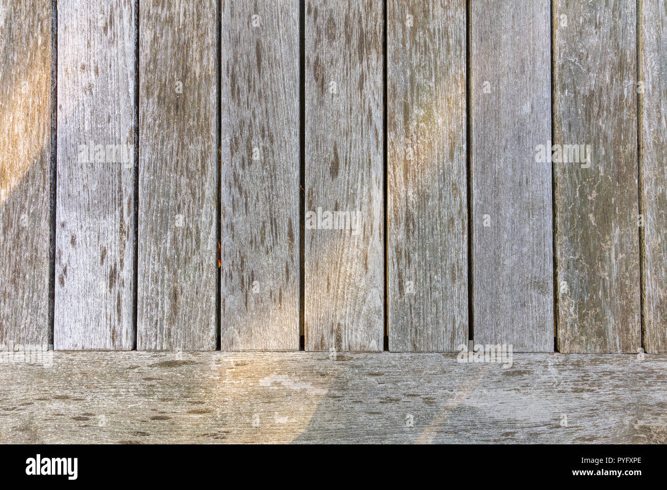 Wooden vertical planks background, texture. Wooden floor or wall Stock Photo