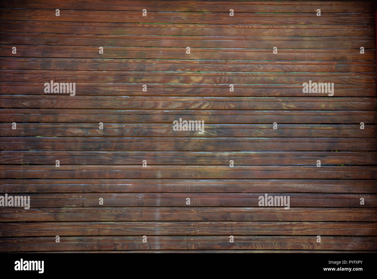 Wooden horizontal planks background, texture. Wooden floor or wall Stock Photo