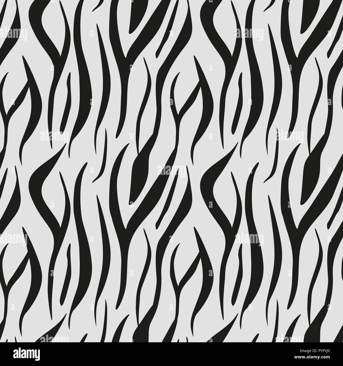 Animal print, zebra texture background black and white colors Stock ...