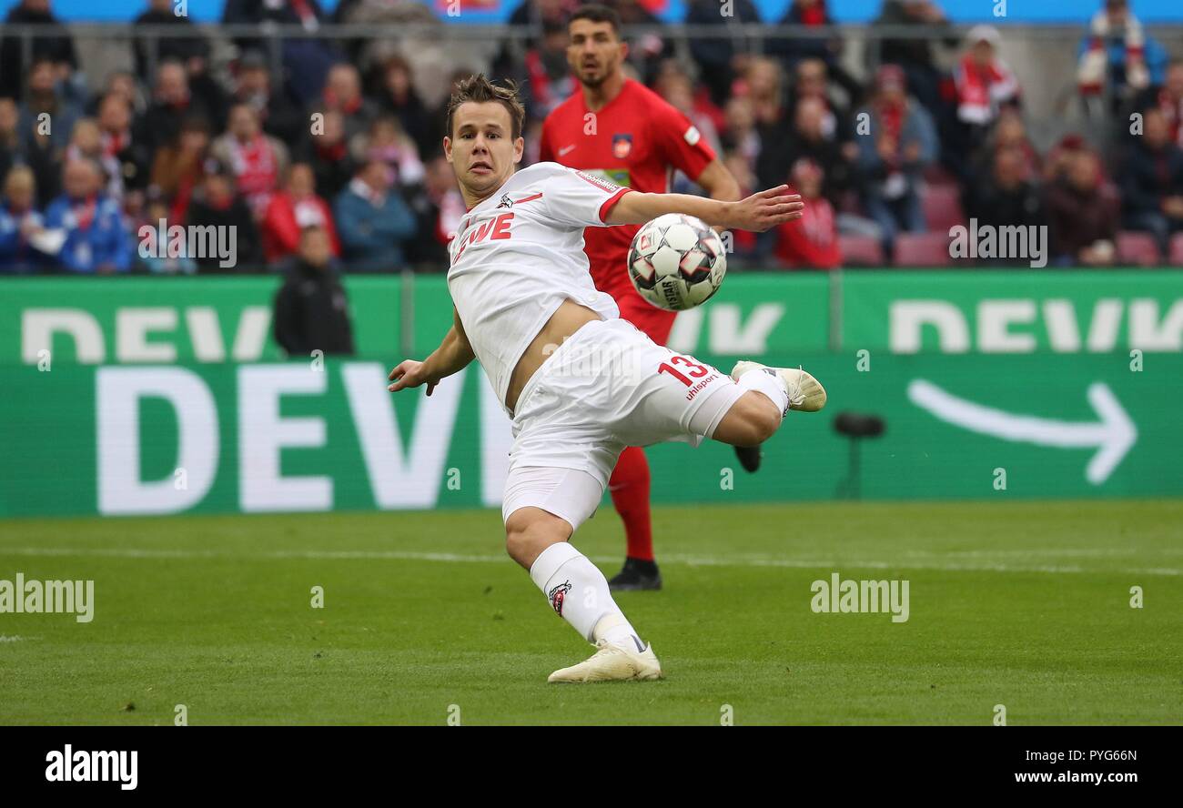 Firo Football Football 27 10 2018 2 Bundesliga Season 2018 2019 1 Fc Cologne Koeln Fc Heidenheim Offside Goal Single Action Louis Schaub Usage Worldwide Stock Photo Alamy