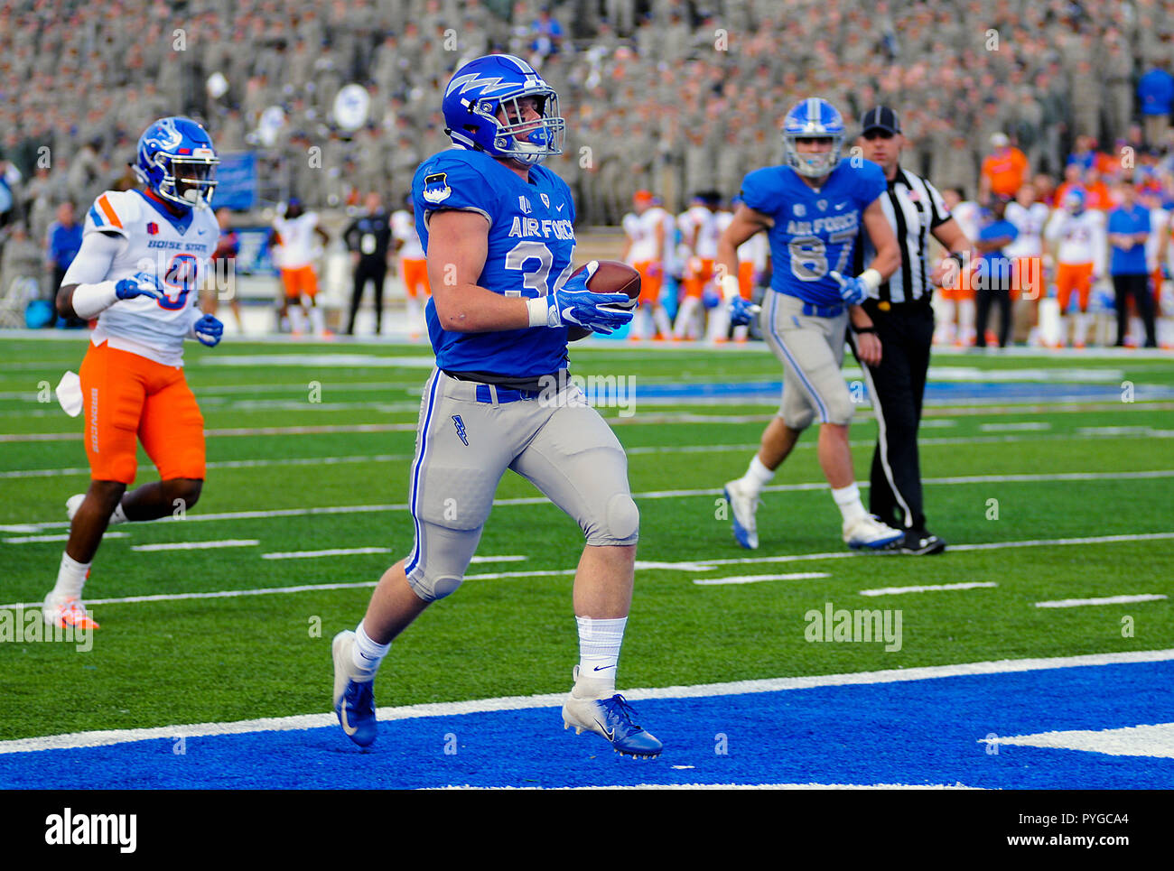 October 27 2018 Air Force Fullback Cole Fagan 34 Scores A