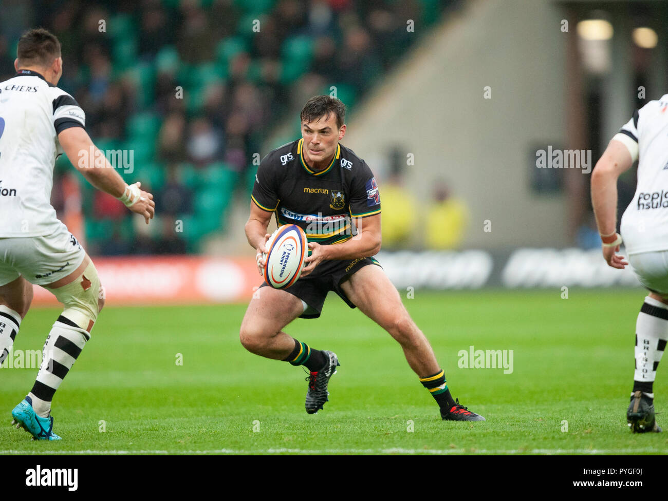 Northampton, UK. 27th October 2018. George Furbank of Northampton Saints during the Premiership Rugby Cup match between Northampton Saints and Bristol Bears. Andrew Taylor/Alamy Live News Stock Photo