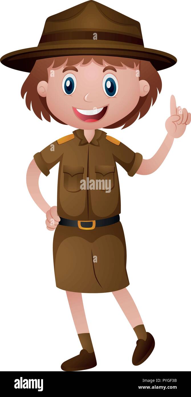 Girl in park ranger hi-res stock photography and images - Alamy