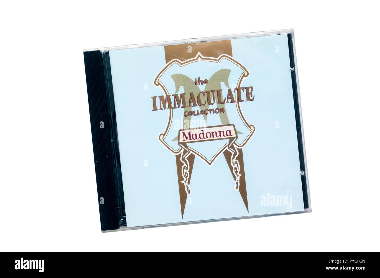 The Immaculate Collection was a greatest hits album by American singer songwriter Madonna. Released in 1990. Stock Photo