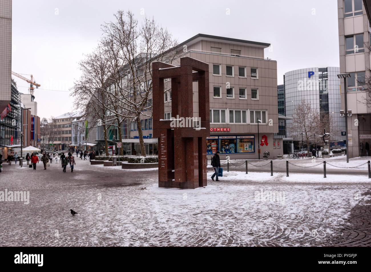 Albert Einstein Denkmal, Bahnhofstrasse , Ulm, BadenWürttemberg