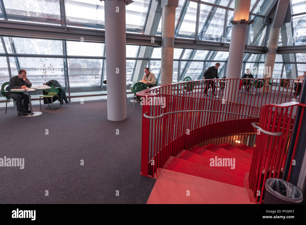 The Ulm Public Library, designed by the architect Gottfried Böhm, Baden