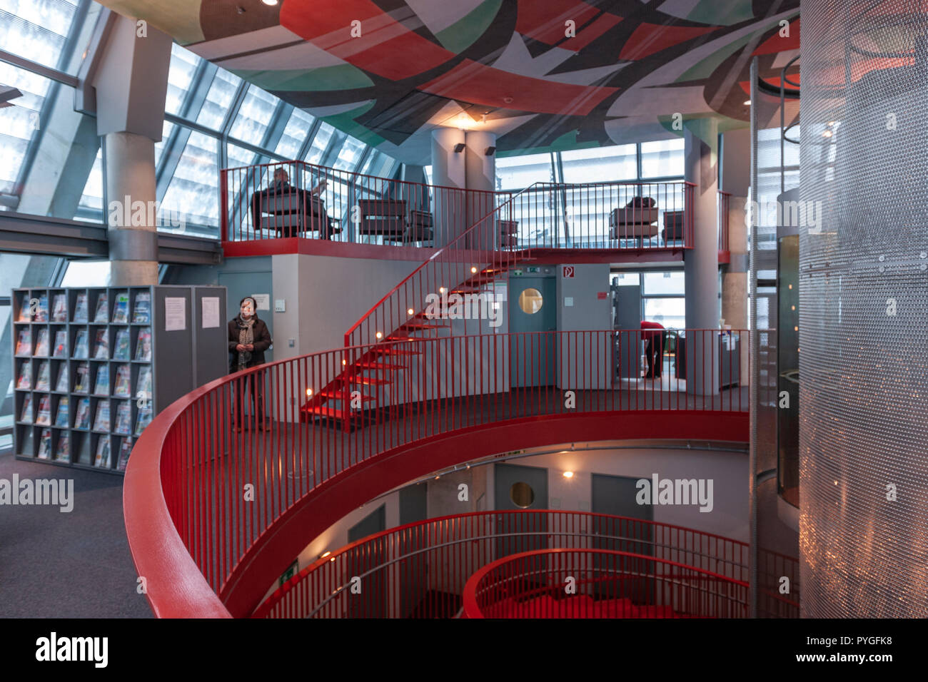 The Ulm Public Library, designed by the architect Gottfried Böhm, Baden