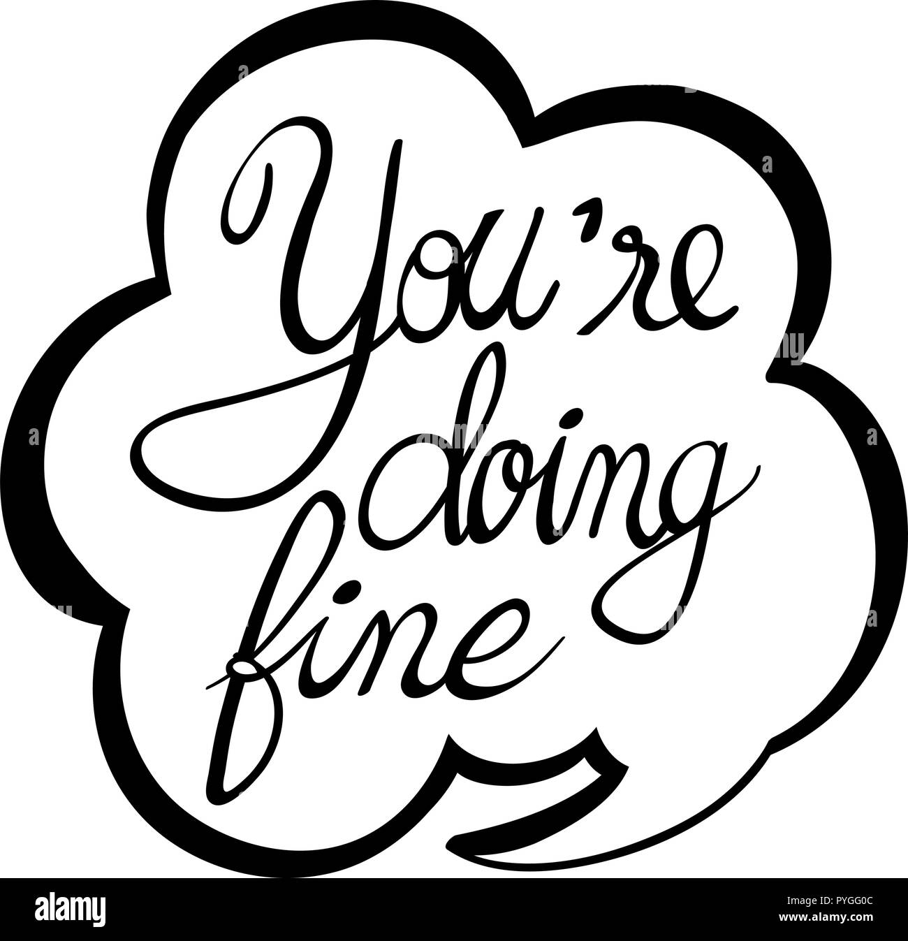 Word expression for doing fine illustration Stock Vector Image & Art