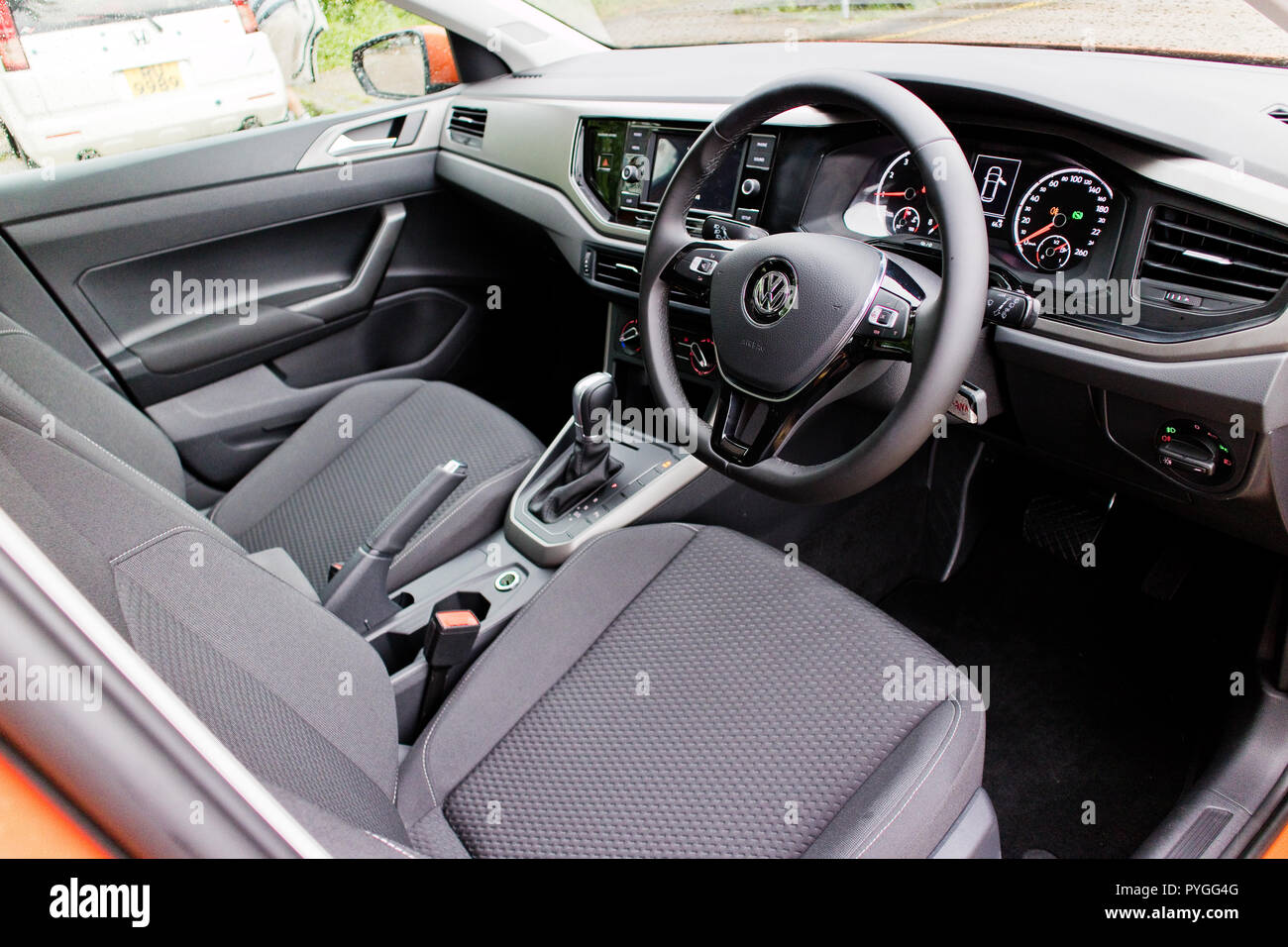 Hong Kong, China July 23, 2018 : Volkswagen Polo 2018 Interior July 23 2018  in Hong Kong Stock Photo - Alamy