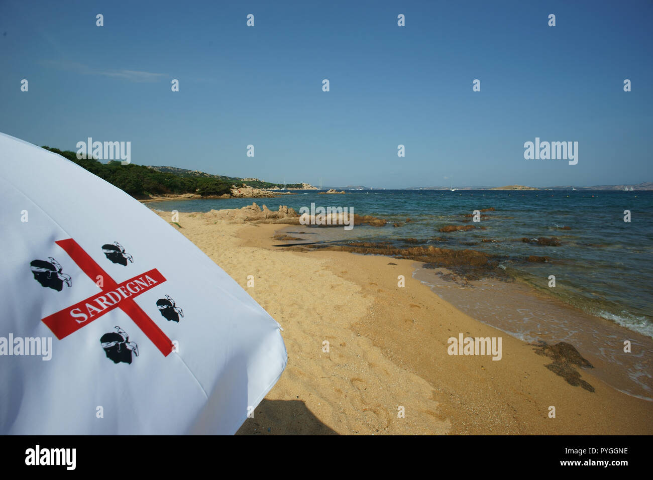 Liscia vacca beach, costa smeralda, Sardinia, italy Stock Photo