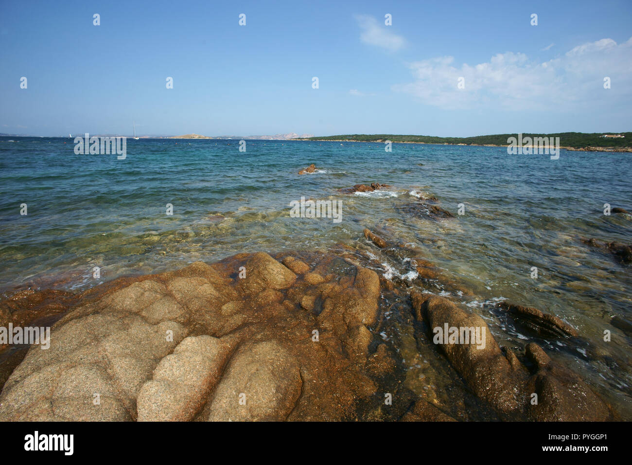 Liscia vacca beach, costa smeralda, Sardinia, italy Stock Photo