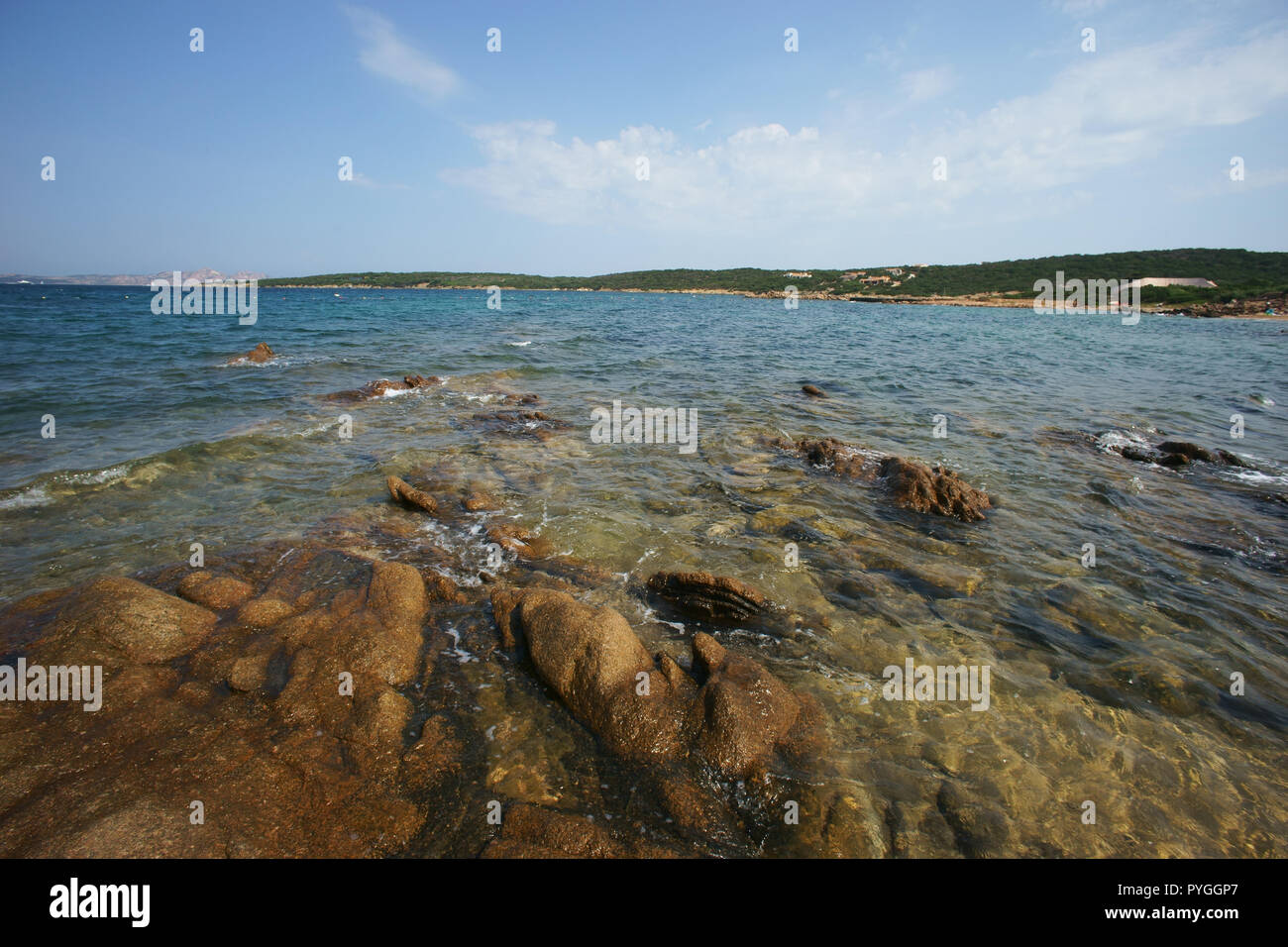 Liscia vacca beach, costa smeralda, Sardinia, italy Stock Photo