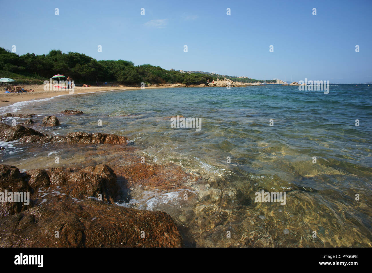 Liscia vacca beach, costa smeralda, Sardinia, italy Stock Photo