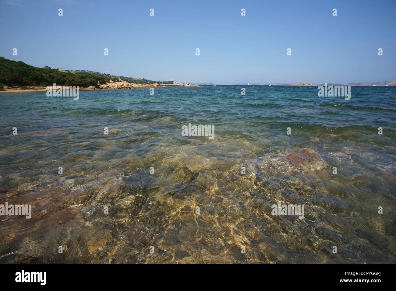 Liscia vacca beach, costa smeralda, Sardinia, italy Stock Photo