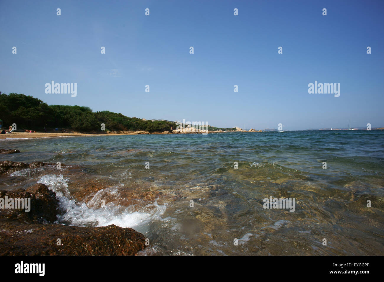 Liscia vacca beach, costa smeralda, Sardinia, italy Stock Photo