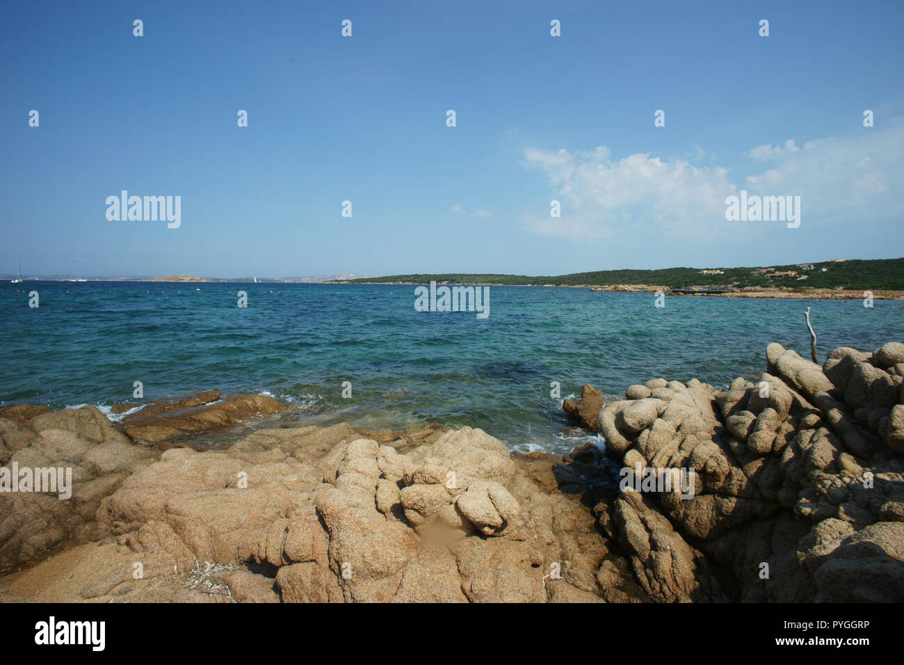 Liscia vacca beach, costa smeralda, Sardinia, italy Stock Photo