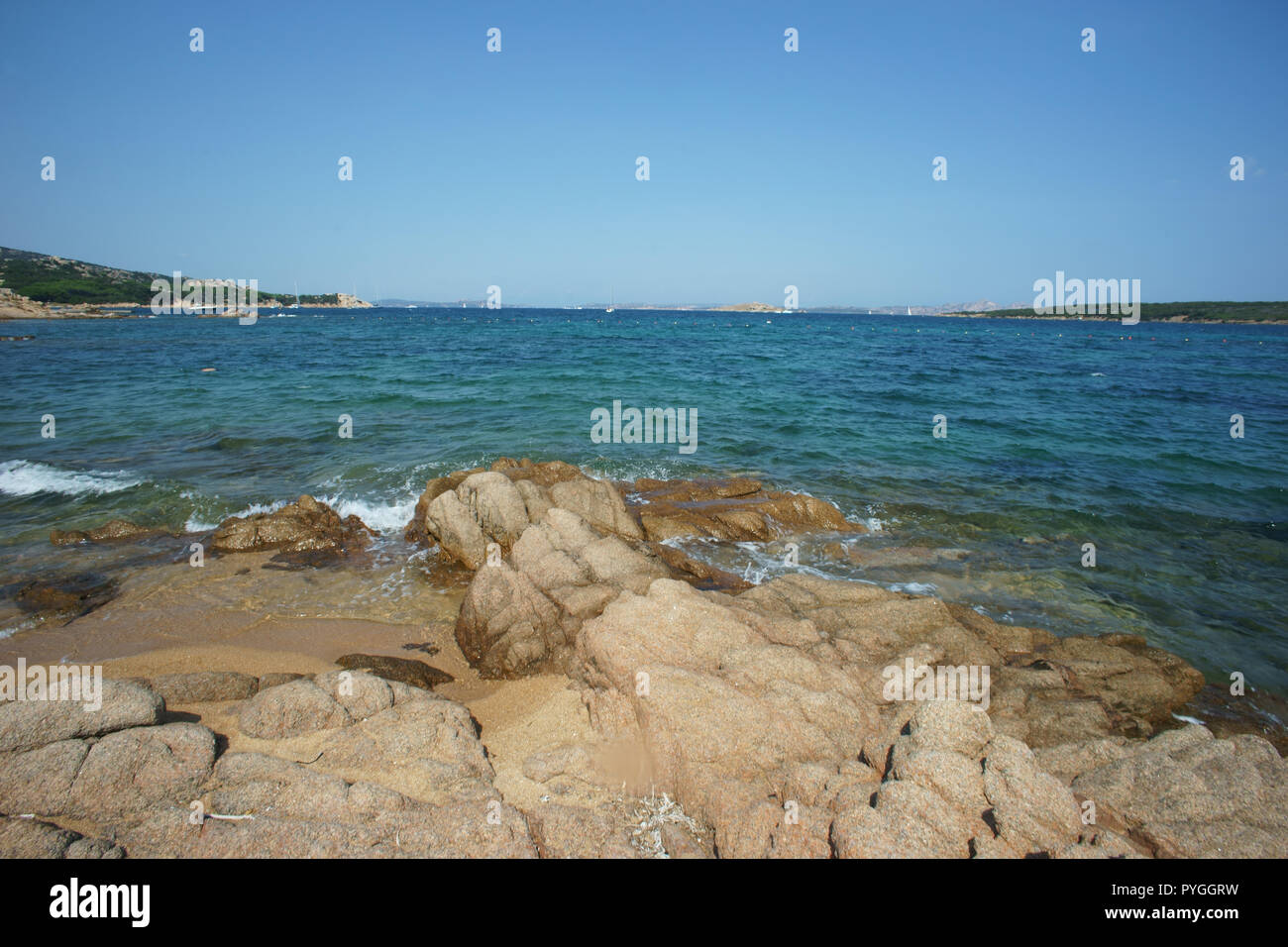 Liscia vacca beach, costa smeralda, Sardinia, italy Stock Photo