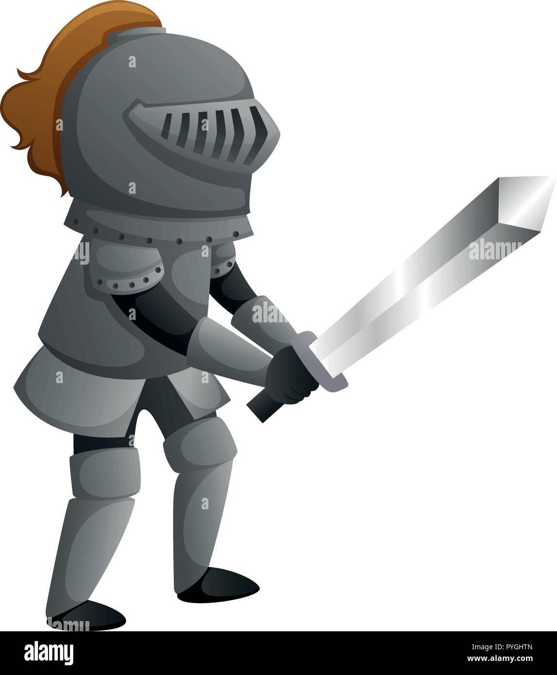 Knight in armour Stock Vector Images - Alamy