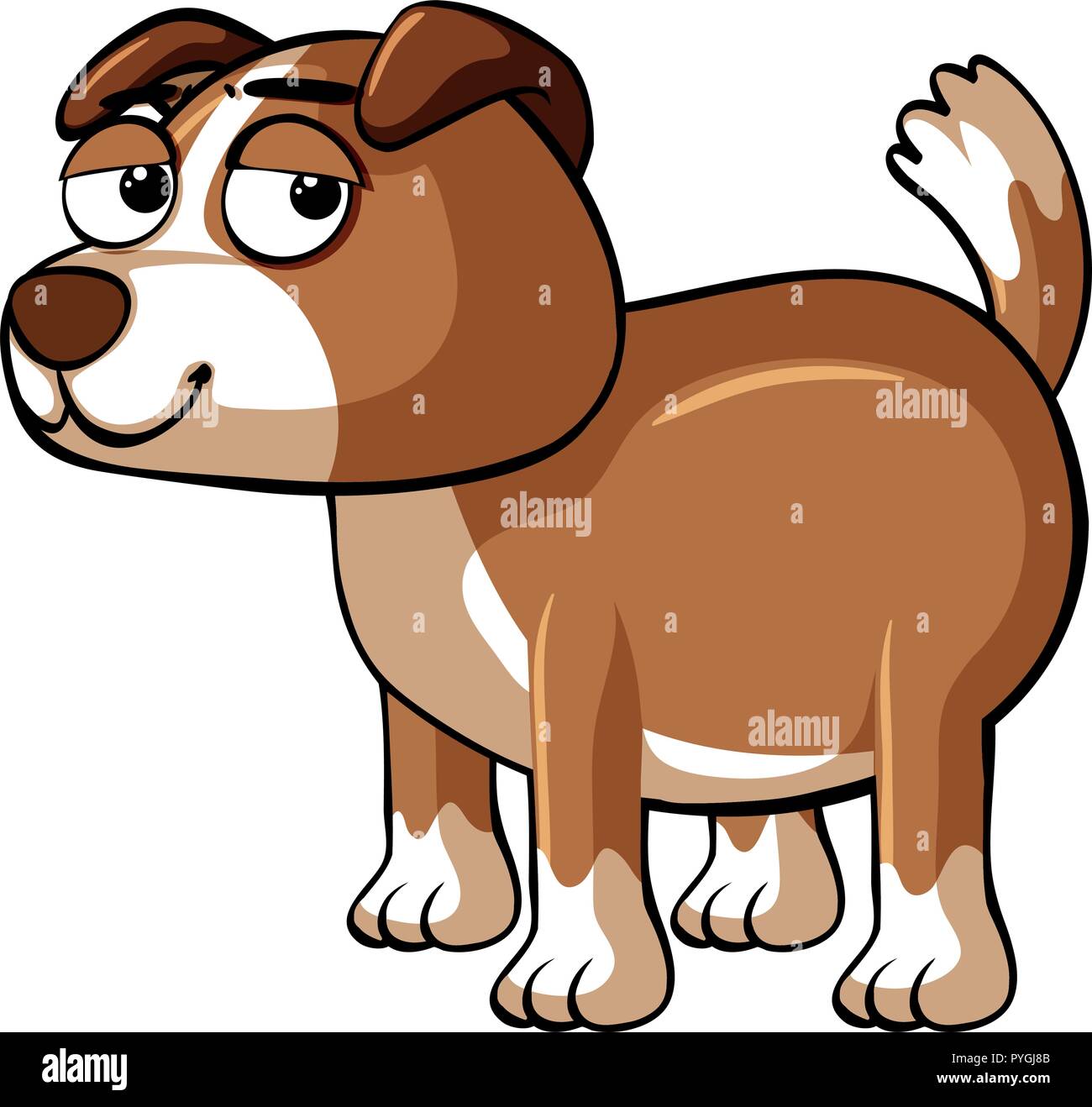 Dog with sleepy eyes illustration Stock Vector Image & Art - Alamy
