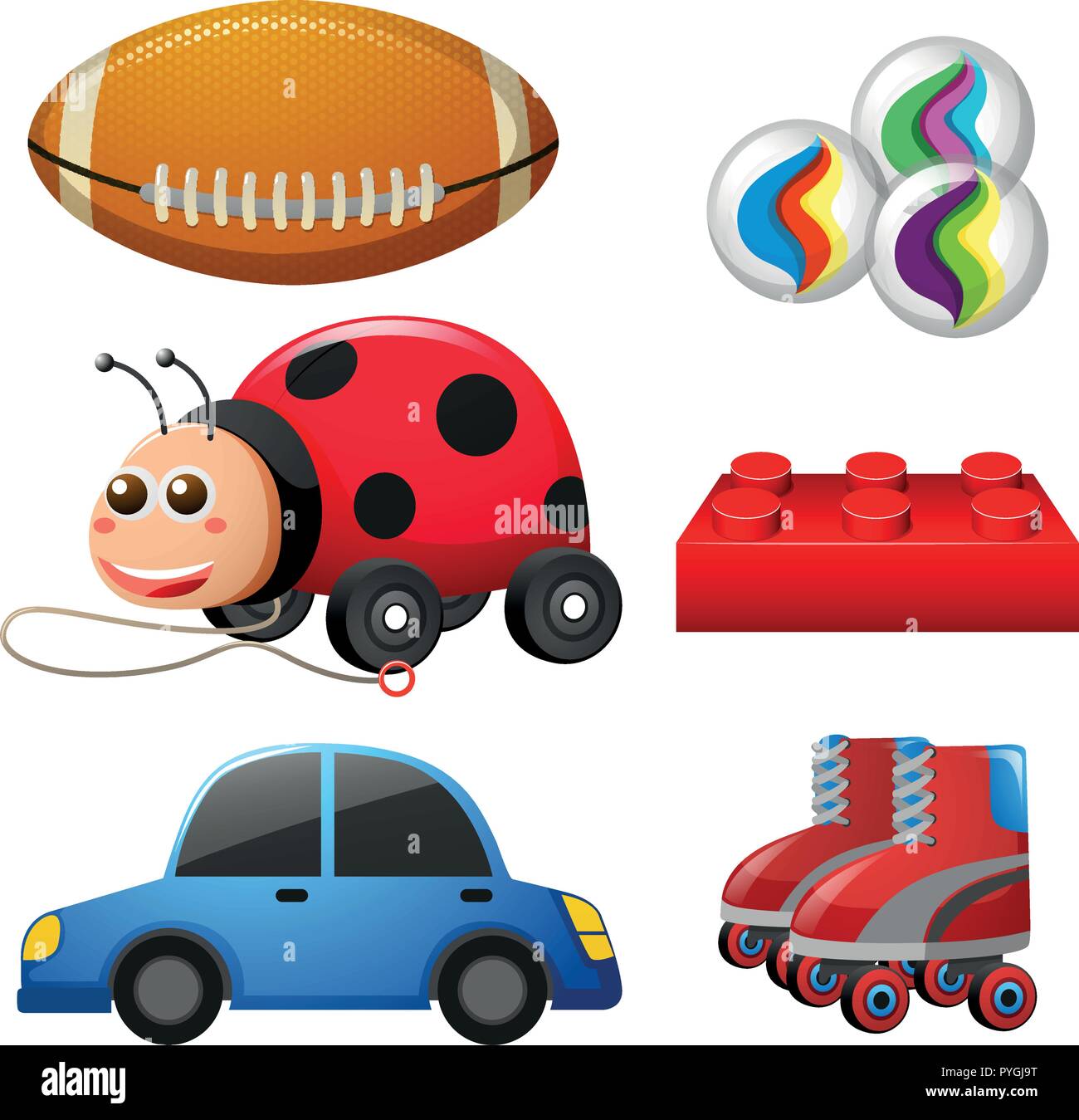 Different types of toys illustration Stock Vector Image & Art Alamy