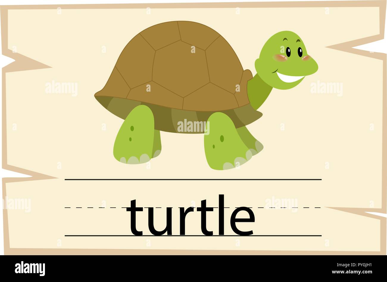 Wordcard template for word turtle illustration Stock Vector Image & Art Wordcard template for word turtle illustration Stock Vector Image & Art