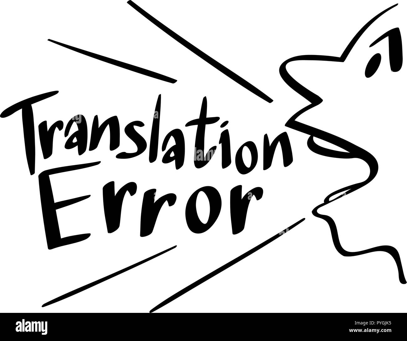 Translation error Cut Out Stock Images & Pictures - Alamy