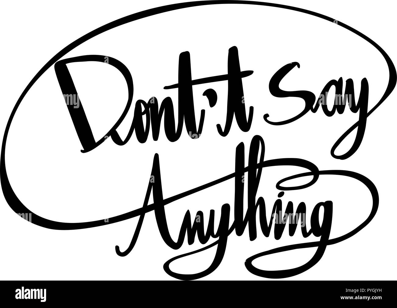 Dont do anything Stock Vector Images Alamy