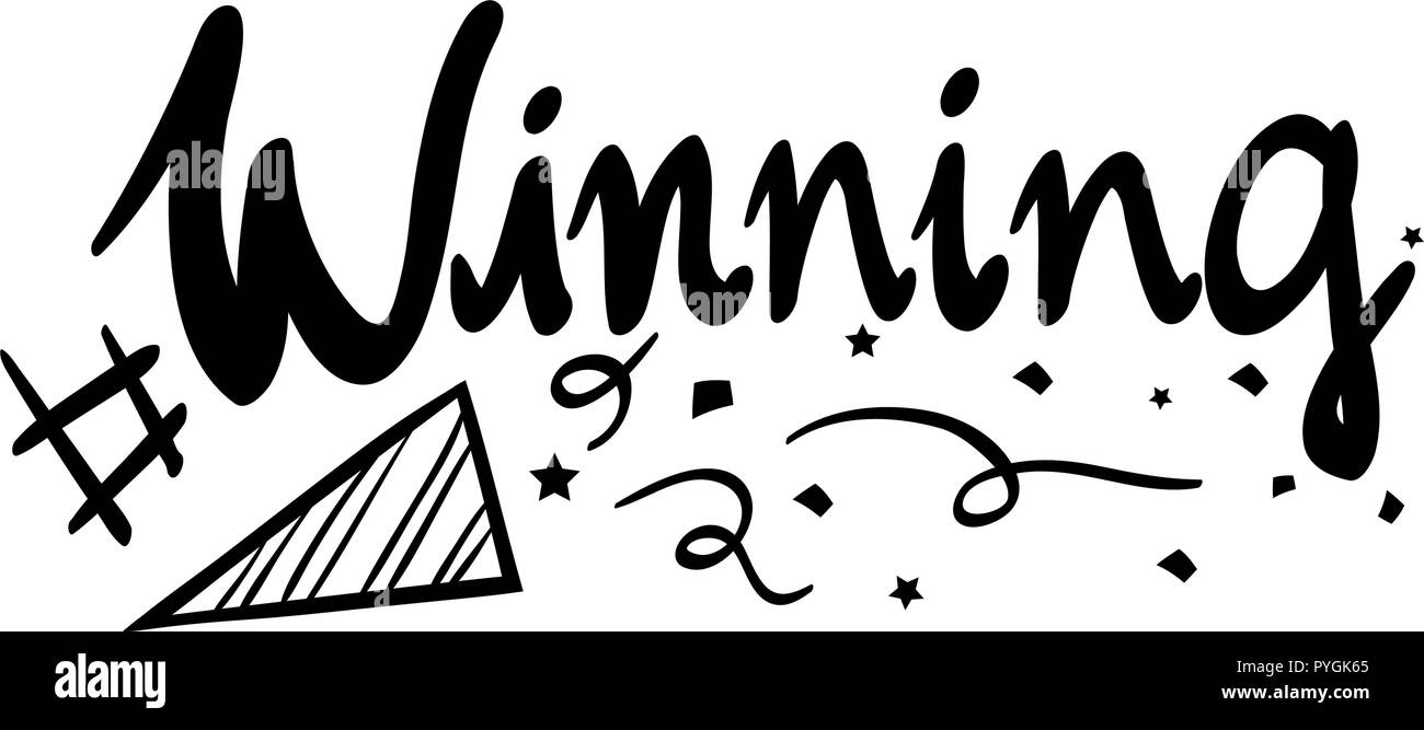 Word expression for winning illustration Stock Vector Image & Art Alamy