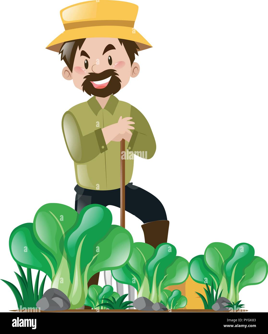 Farmer Planting Clipart