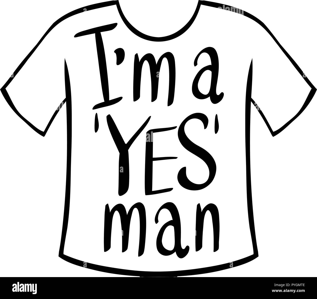 Man saying yes Black and White Stock Photos & Images - Alamy