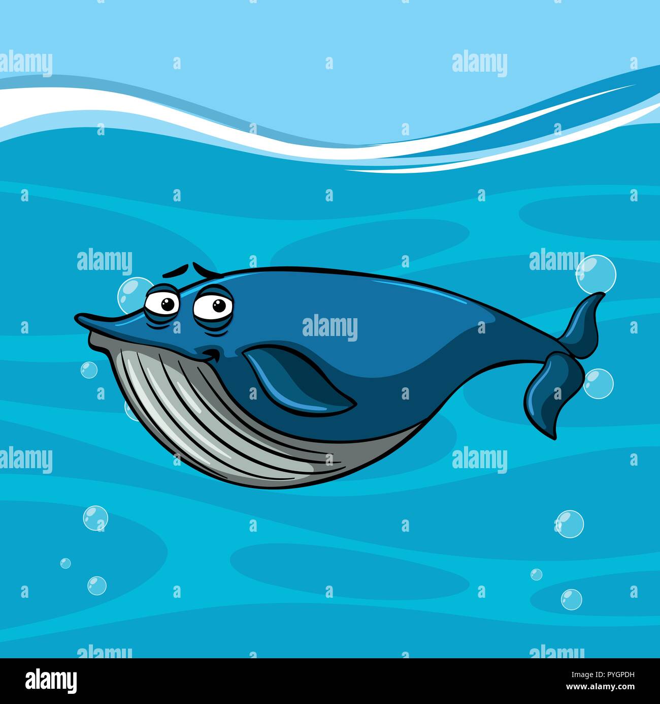 Drawing Blue Whale Stock Vector Images Page 2 Alamy