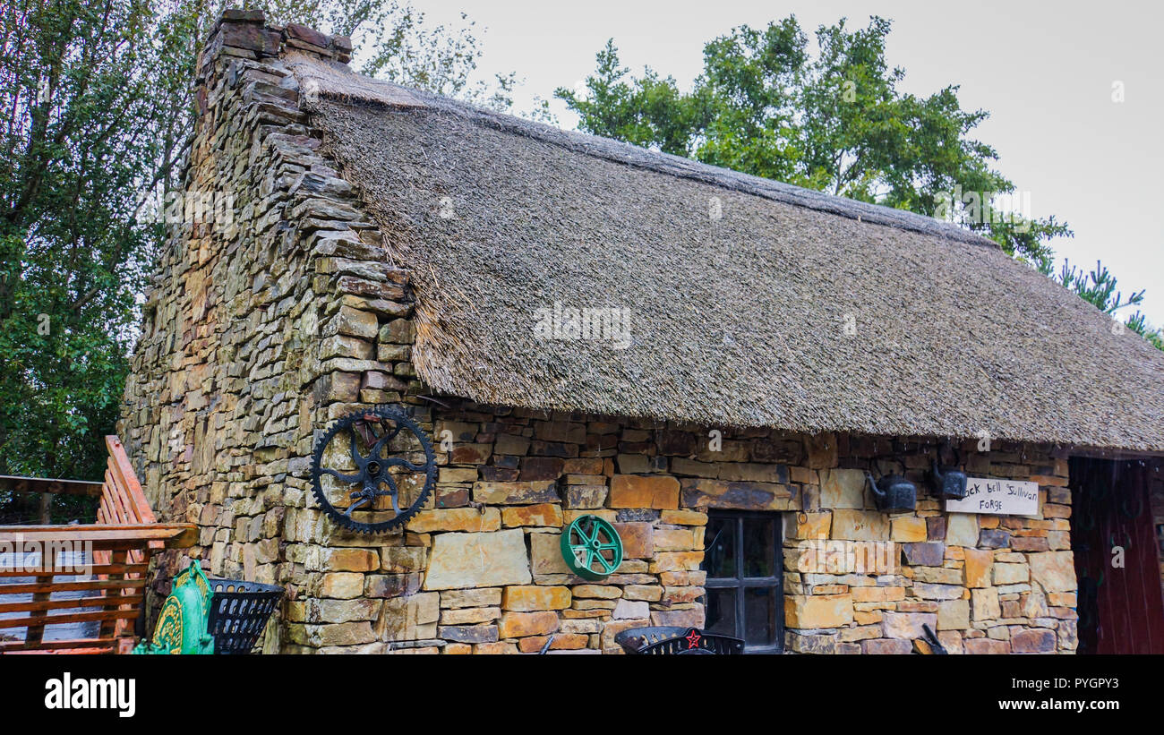 Kerry/ Ireland September 20,2018 The Kerry Bog Village with cottages