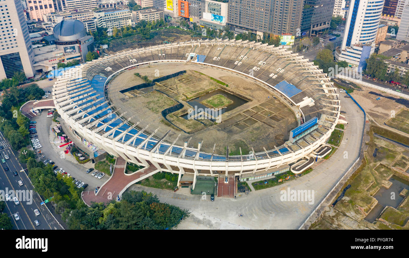 Chengdu Sports Center, Chengdu, China Stock Photo