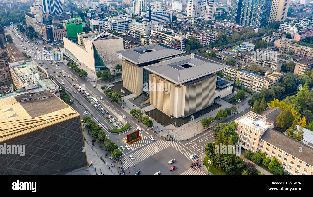 Sichuan Library, Chengdu, China Stock Photo