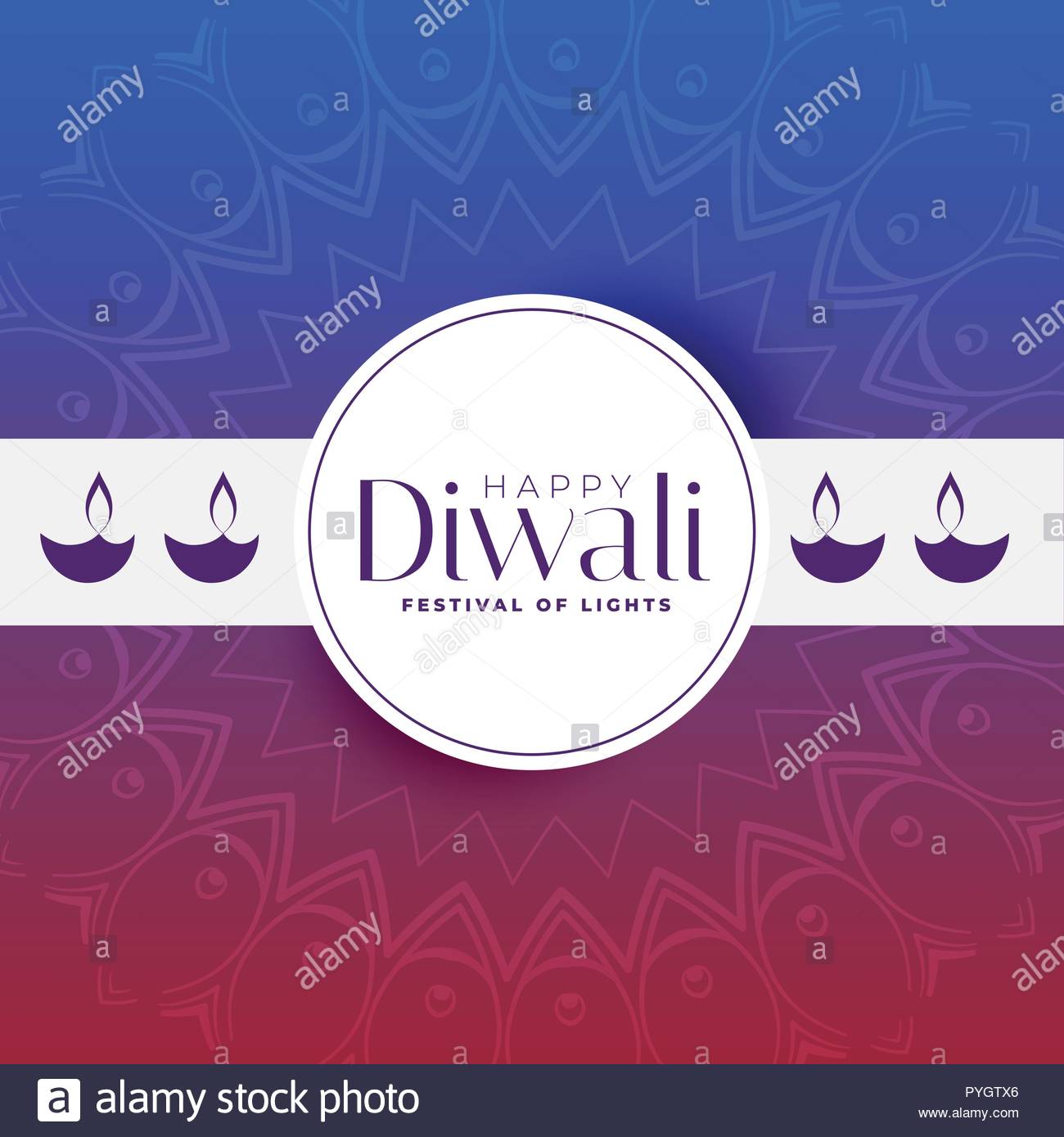 Happy Diwali Greeting Banner Design Template Stock Vector Art