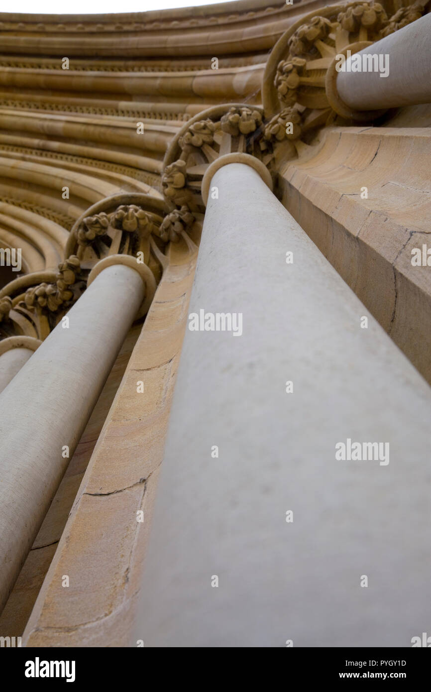 Stonework detail at West Front door. Cathedral Church and Abbey of St
