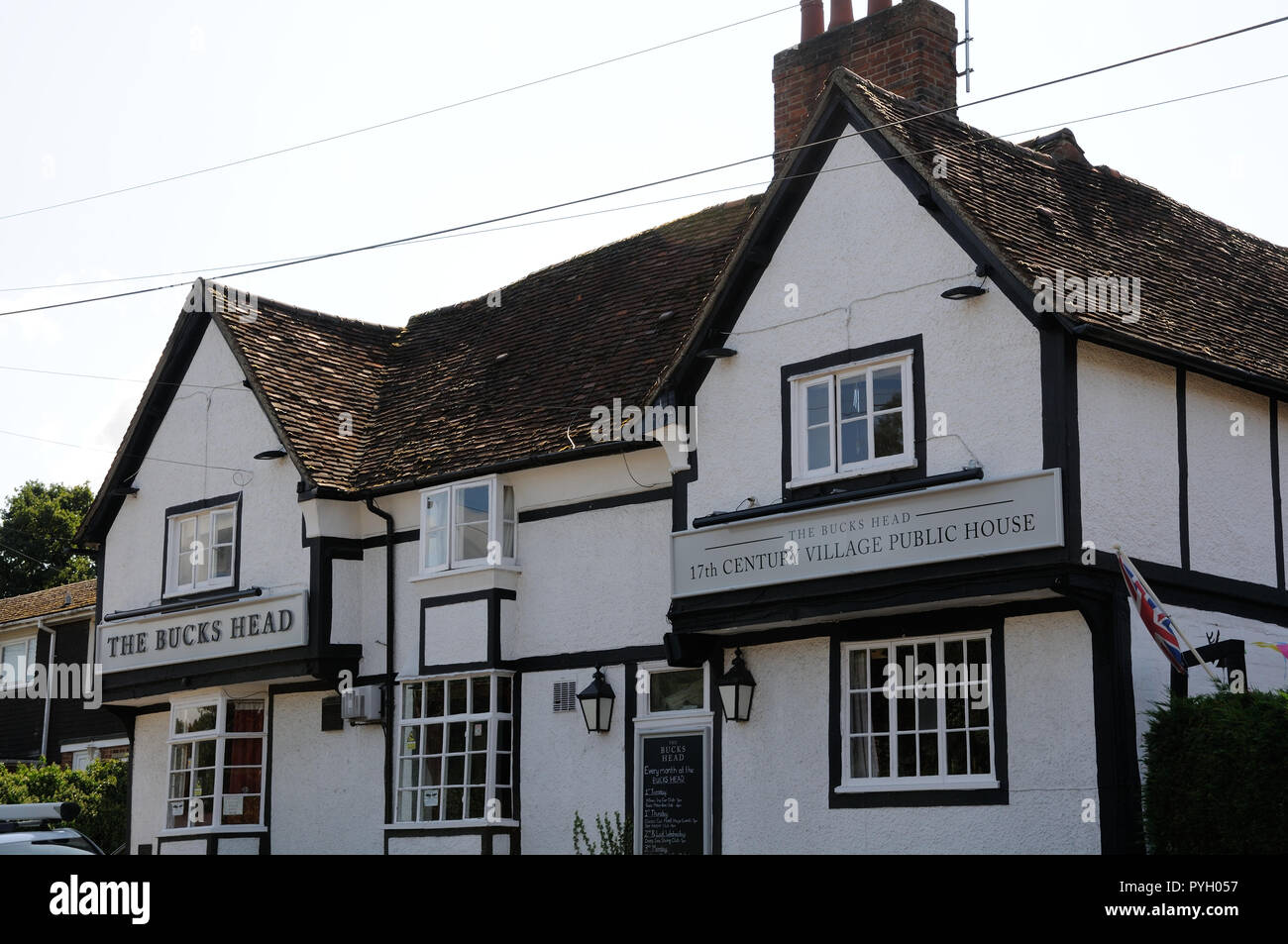 The Bucks Head, Little Wymondley, Hertfordshire, is a timber framed