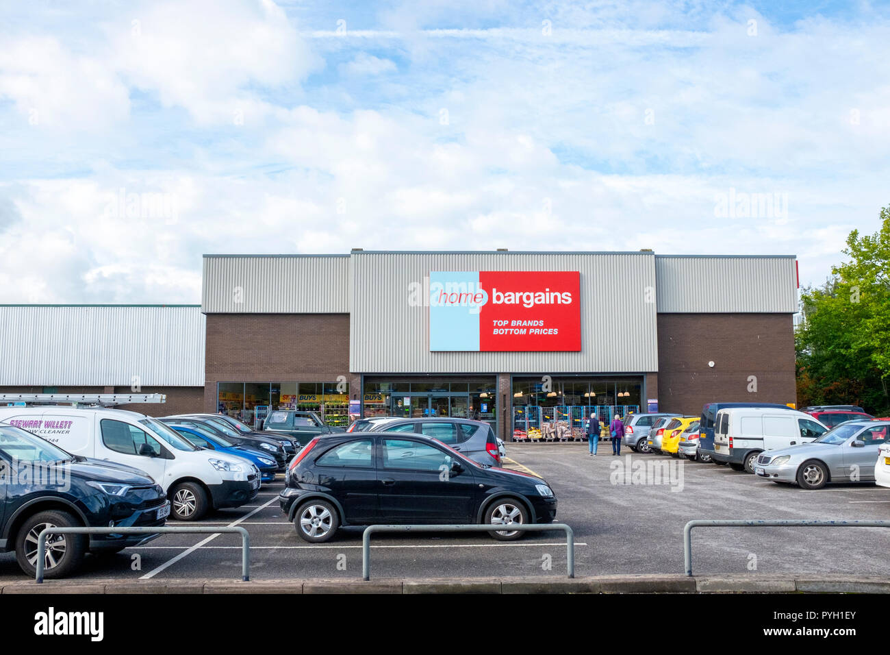 Home Bargains store in Crewe Cheshire UK Stock Photo