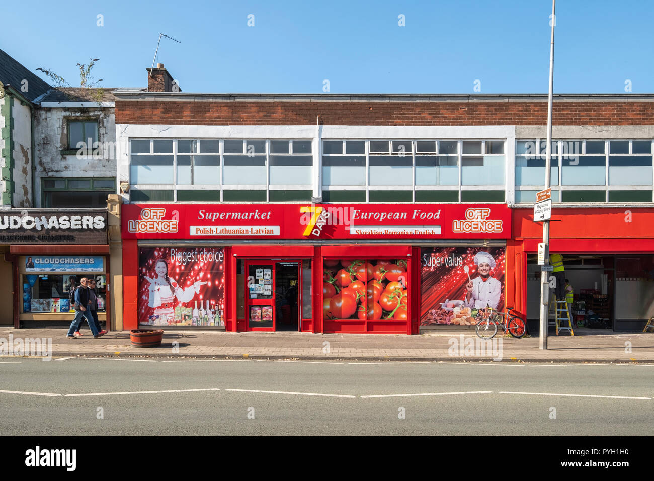 Polish shop in Crewe Cheshire UK Stock Photo